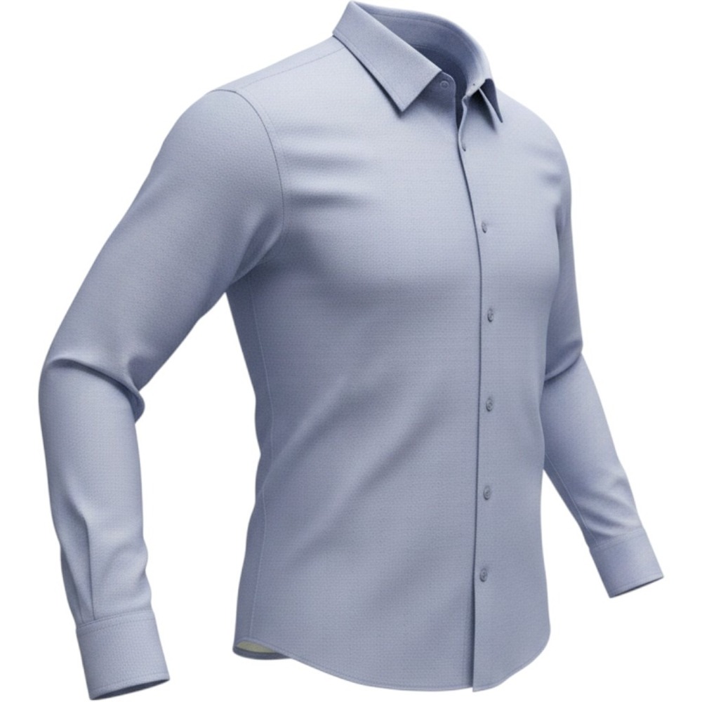 Stone Rose Mens Blue Herringbone Long Sleeve‎ Button Down Shirt Size 3 Turkey